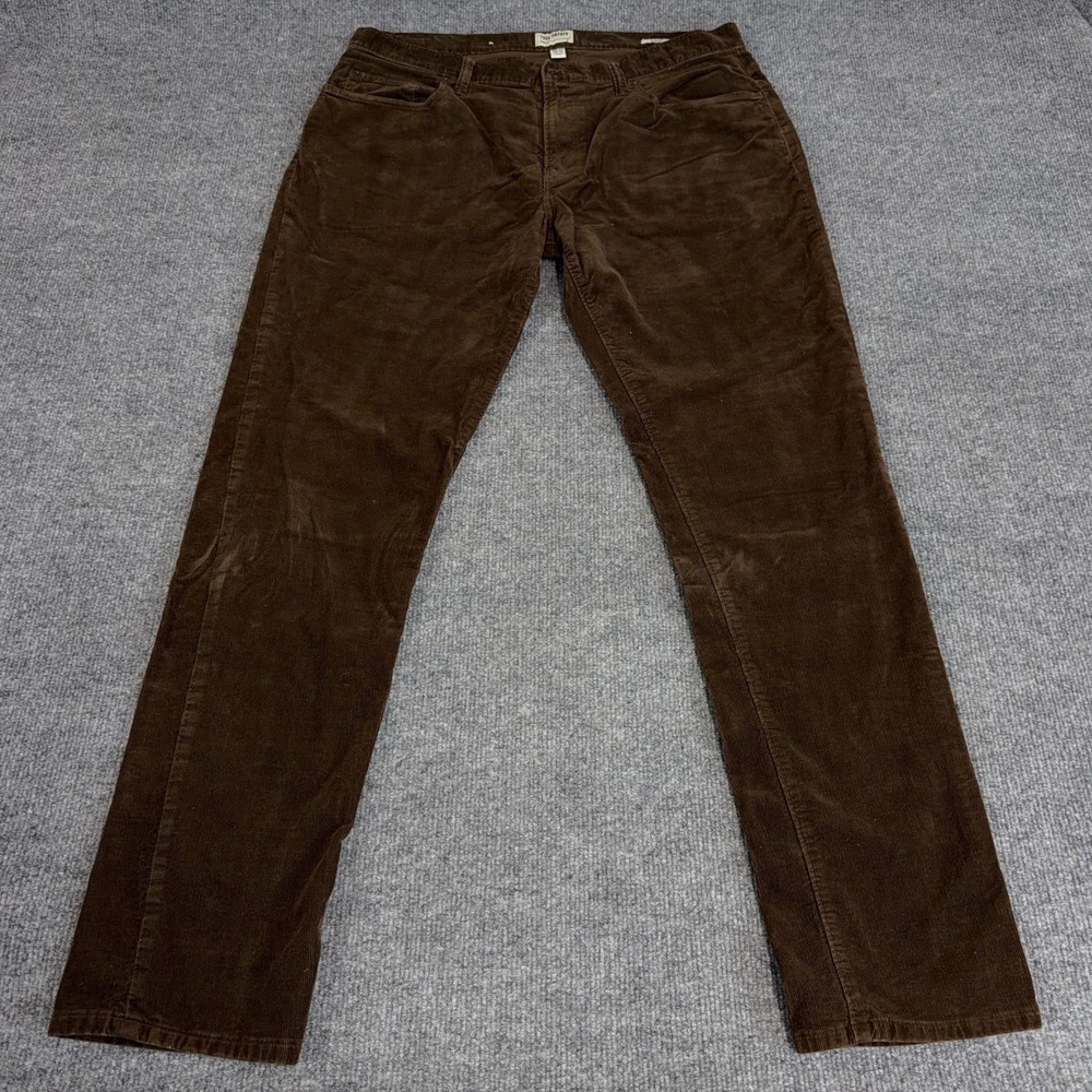 Todd Snyder Pants Mens 34x32 Brown Corduroy Cotton Slim Fit Stretch Mid Rise